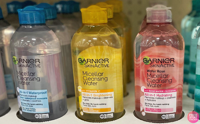 Garnier Micellar Water on a Shelf