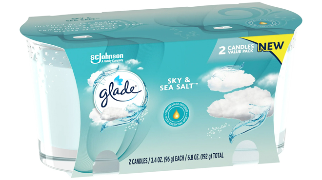 Glade Fragrance Candles in Sky Sea Salt Scent