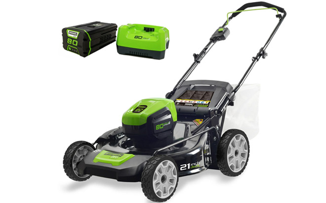 Greenworks 80V Push Mover with Battery and Charger