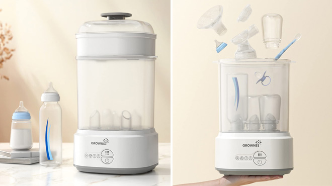 Grownsy Compact Baby Bottle Sterilizer and Dryer