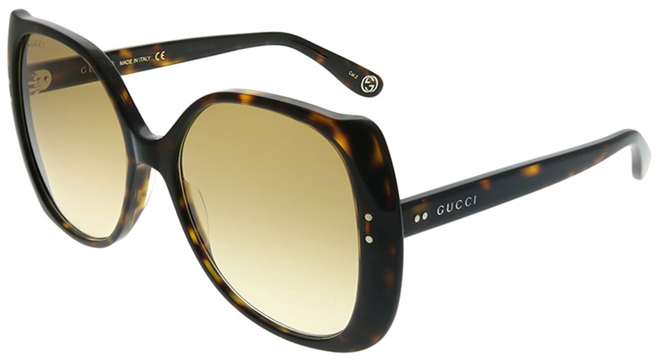 Gucci Womens Butterfly Sunglasses in Havana