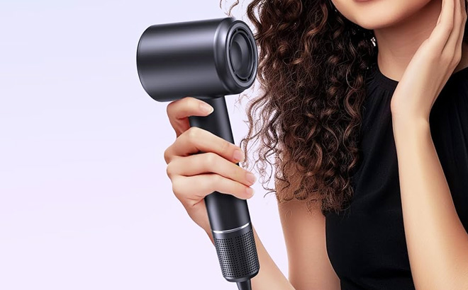 Hair Dryer with Diffuser in Hand