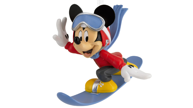 Hallmark Disney Mickey Mouse Snowboarding