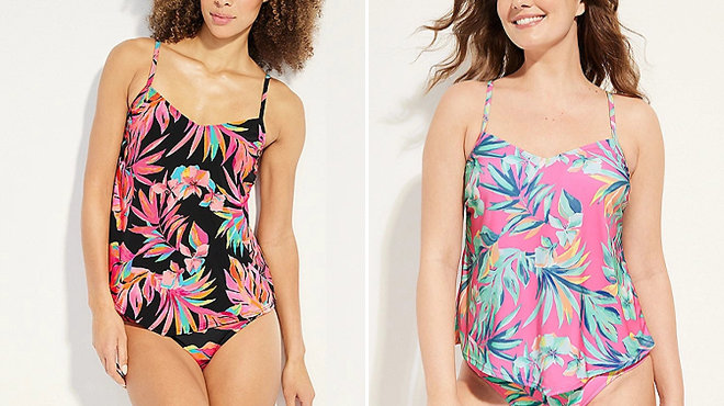 Hanky Hem Tankini Swim Top