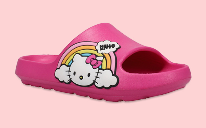 Hello Kitty Womens EVA Beach Slide Sandals