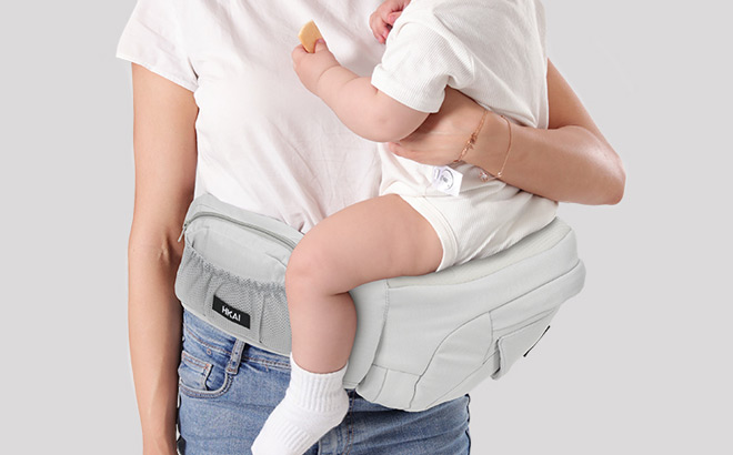 Hkai Baby Hip Carrier Light Grey