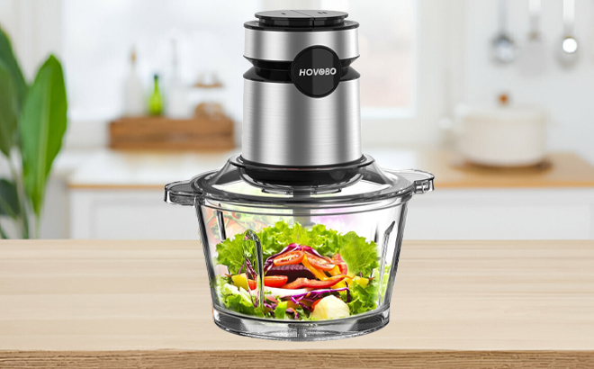 Hovobo Food Processor on a Table