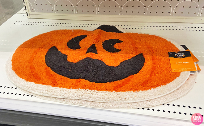 Hyde EEK Halloween Pumpkin Bath Rug