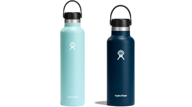 Hydro Flask Stainless Steel Standard Mouth Bottle in 24 and 18 ounces