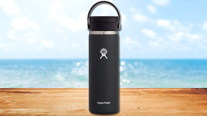 Hydro Flask Wide Mouth Bottle 20 oz in Black Color 1