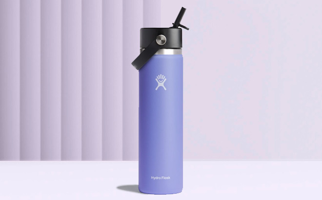 Hydro Flask Wide Mouth Bottle in Lupine Color