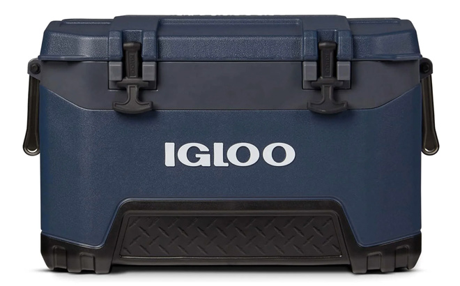 Igloo BMX 52 Quart Ice Chest Cooler with Cool Riser Technology Rugged Blue