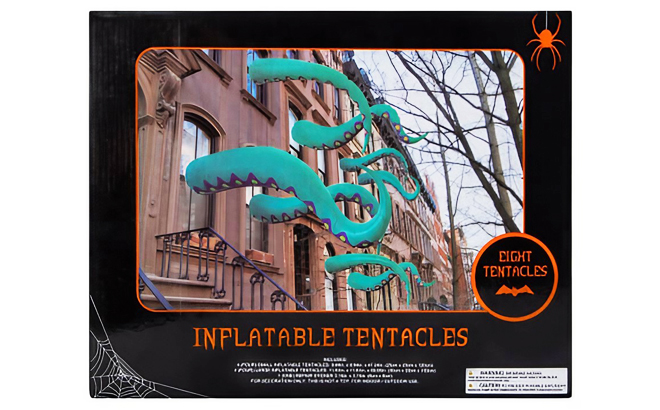 Inflatable Tentacles Halloween Decor 8 Count in a Box