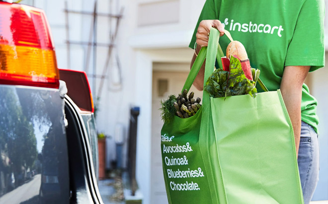 Instacart Shopper Loading Groceries in the Car