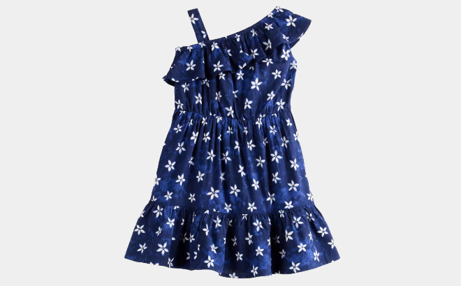 Jumping Beans Toddler Ruffle Tiered One Shoulder Dress