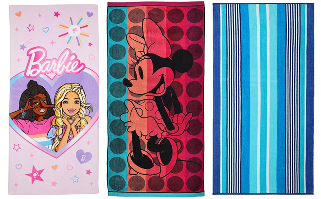 Kids Barbie Beach Towel