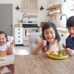 Kids Eating in a Kitchen