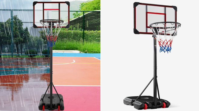 Kids Height Adjustable Basketball Hoop