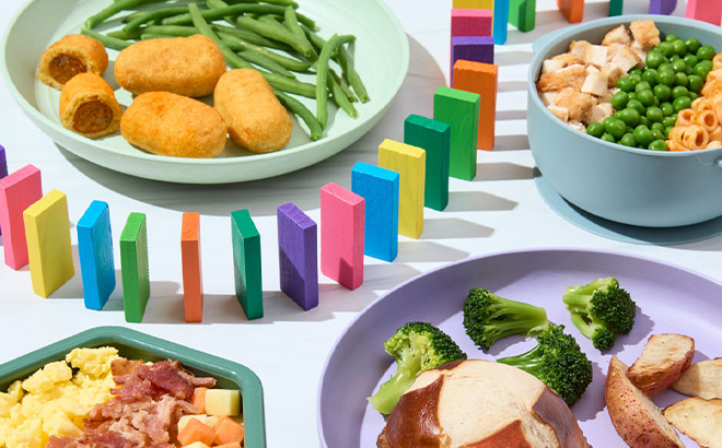 Kids Meals on a Tabletop