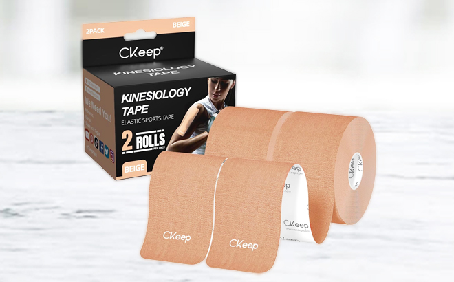 Kinesiology Elastic Premium Athletic Tape 2 Pack