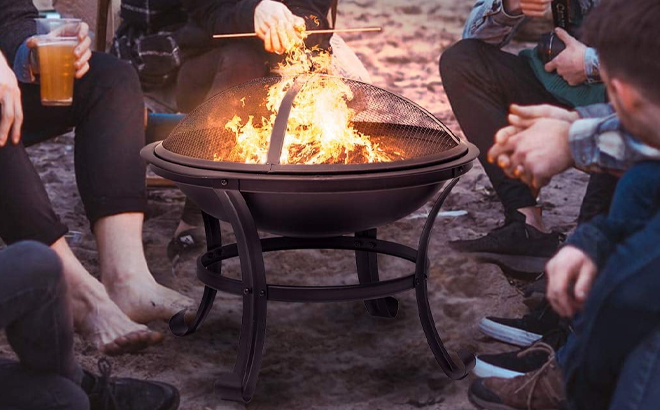 KingSo 22 Inch Wood Burning Fire Pit