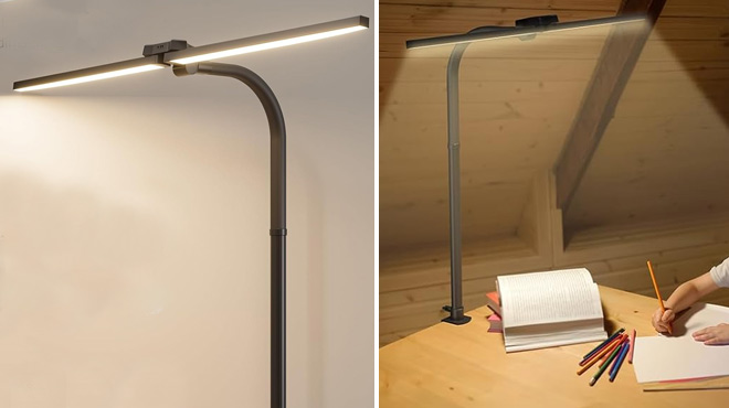 LED Desk Lamp on Table