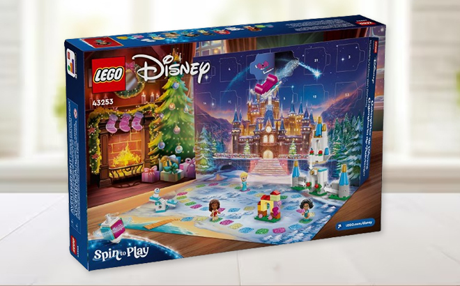 LEGO Disney Advent Calendar 2024 on a Table