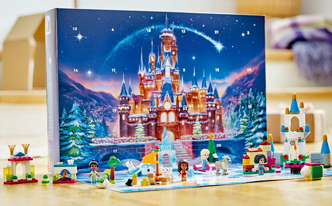 LEGO Disney Advent Calendar 2024 on the Floor