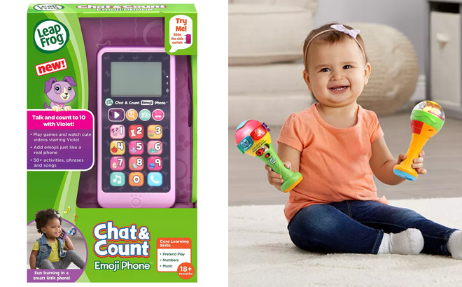 LeapFrog Violet Chat Count Emoji Phone