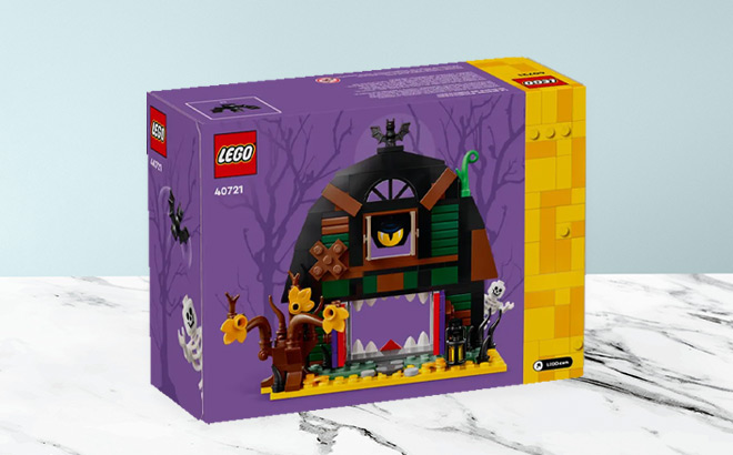 Lego Halloween Barn on the Table