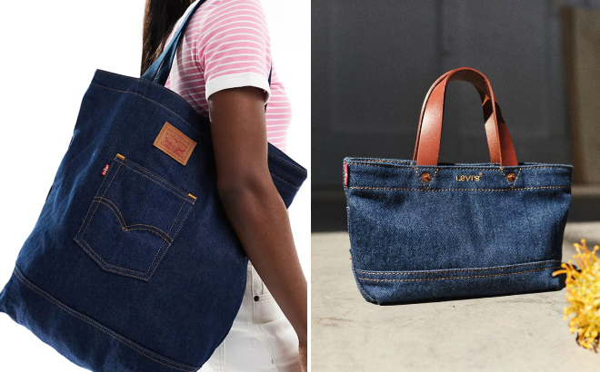 Levis Back Pocket Tote and Heritage Micro Tote