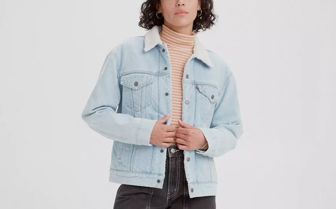 Levis LEVIS SHERPA EX BOYFRIEND TRUCKER JACKET