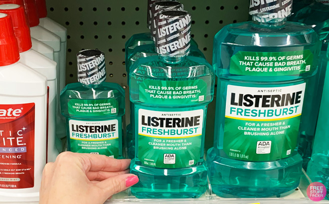 Listerine Freshburst on Store Shelf