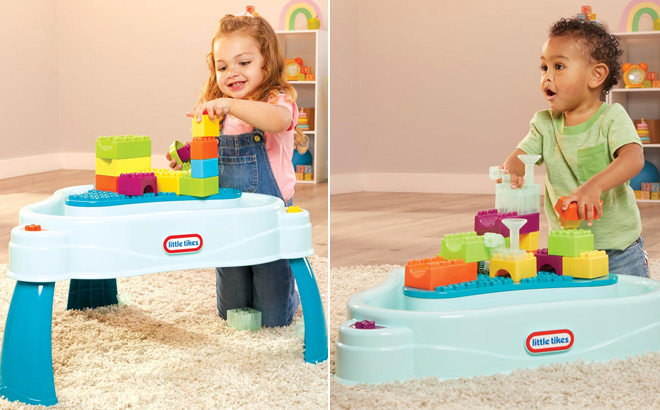 Little Tikes Build Splash Water Table in Use