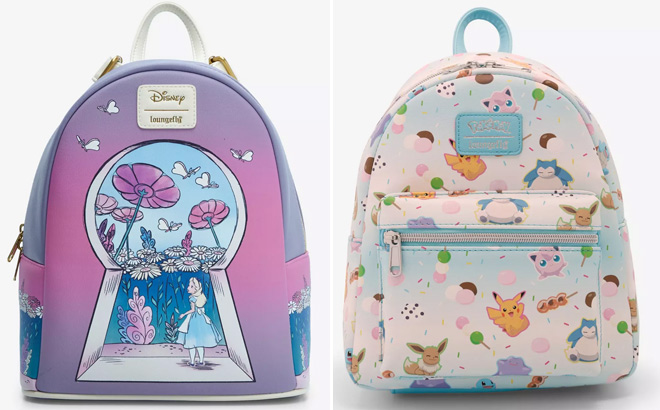 Loungefly Disney Alice In Wonderland Keyhole Mini Backpack