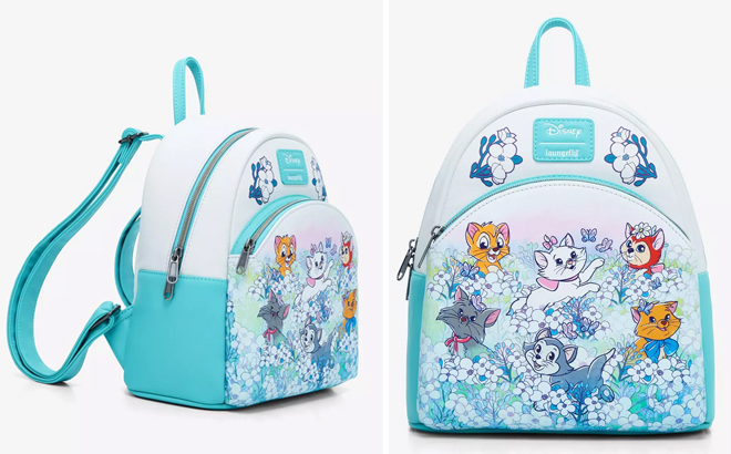 Loungefly Disney Cats Flower Field Mini Backpack