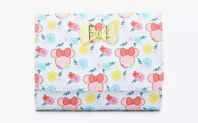 Loungefly Disney Minnie Mouse Flowers Mini Flap Wallet