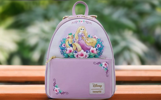 Loungefly Disney Tangled Floral Mini Backpack