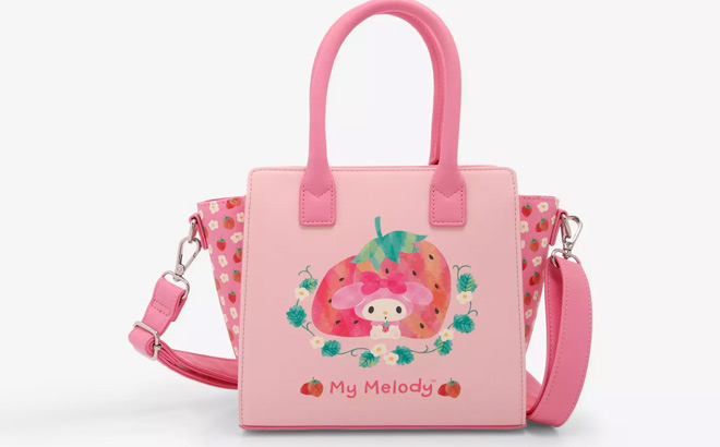 Loungefly My Melody Strawberries Mini Satchel Bag