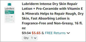 Lubriderm Skin Lotion at Checkout