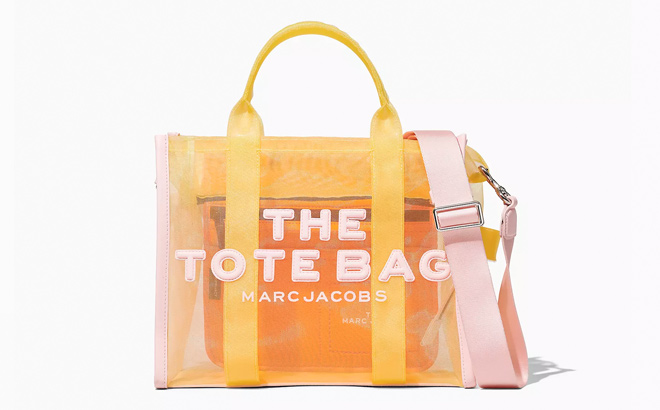 MARC JACOBS THE COLORBLOCK MESH MEDIUM TOTE BAG