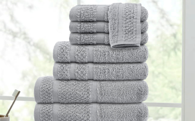 Mainstays 10 Piece Towel Set in Gray You Can Score for Free with TCB