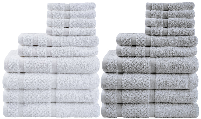 Mainstays 10 Piece Towel Set in Two Colors