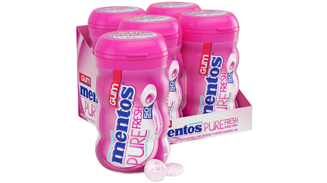 Mentos 4 Pack Chewing Gum