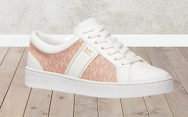 Michael Kors Juno Stripe Lace Up Low Top Sneakers