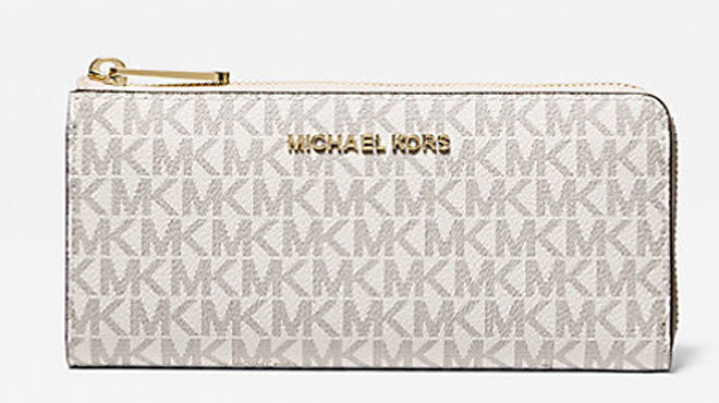 Michael Kors Large Quarter Zip Wallet