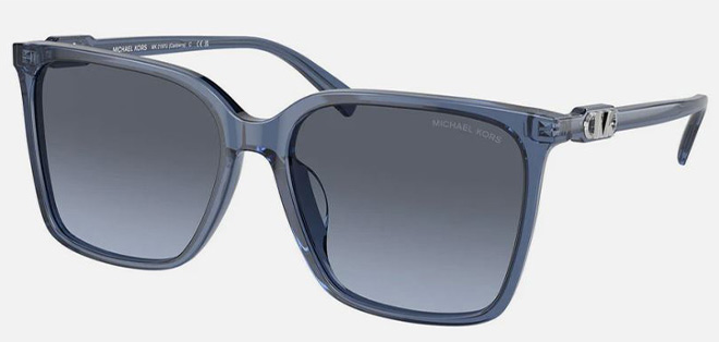 Michael Kors Women's Canberra 56mm Blue Transparent Sunglasses