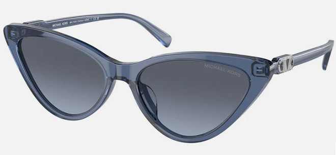 Michael Kors Women's Harbour Island 56mm Blue Sunglasses