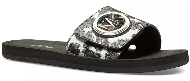 Michael Kors Womens MMK Charm Slide Sandals