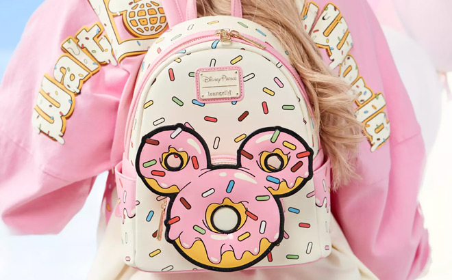 Mickey Mouse Donut Loungefly Mini Backpack